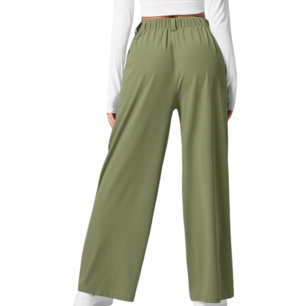 HALARA Olive Green Wide Leg Pants - Picture 2 of 3